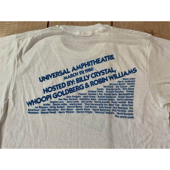 Vintage Comic Relief T Shirt XL Authentic Year One l Show 1986 - Picture 3 of 7